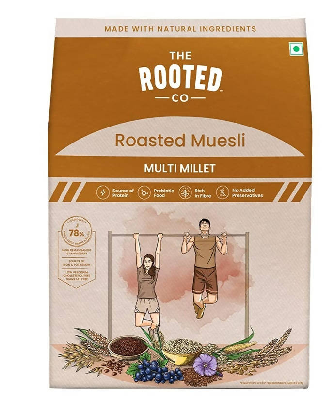 The Rooted Co Roasted Muesli Multi Millet - Safuron