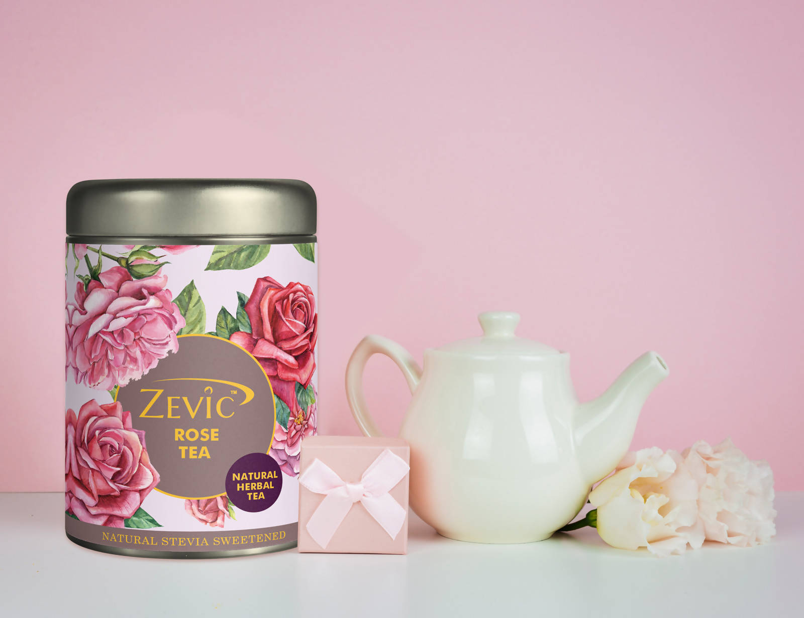 Zevic Premium Rose Herbal Green Tea Zevic