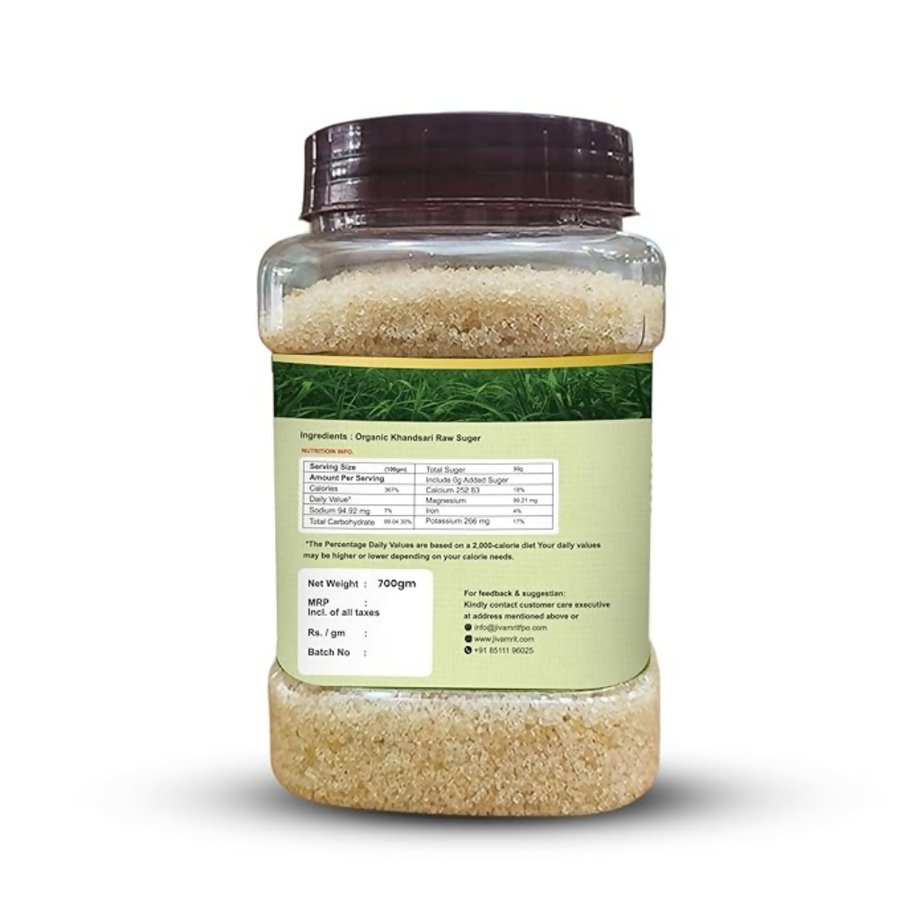 Jivamrit Organic Khandsari Raw Sugar Jivamrit Organic