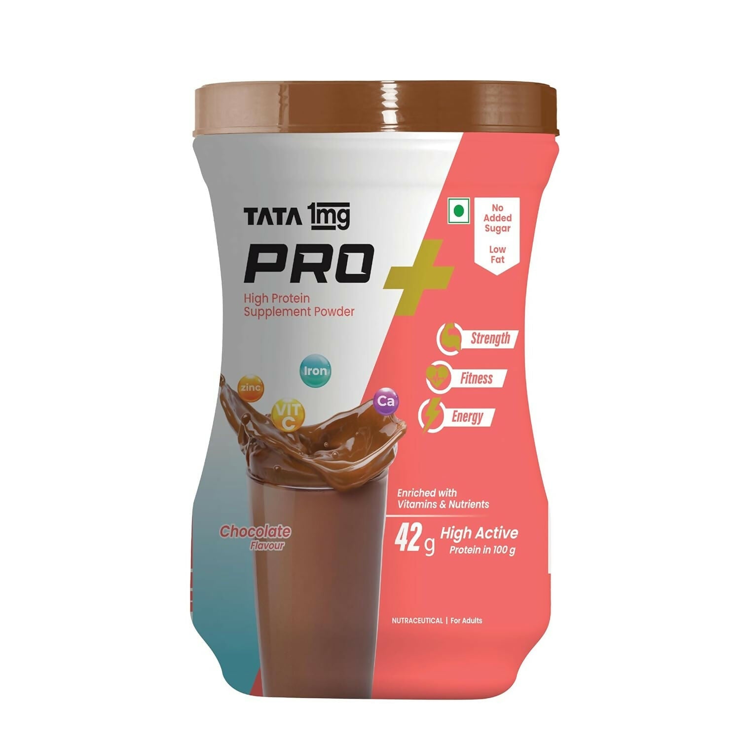 Tata 1mg Pro+ Soy Protein Supplement Powder(Chocolate Flavour) - Safuron