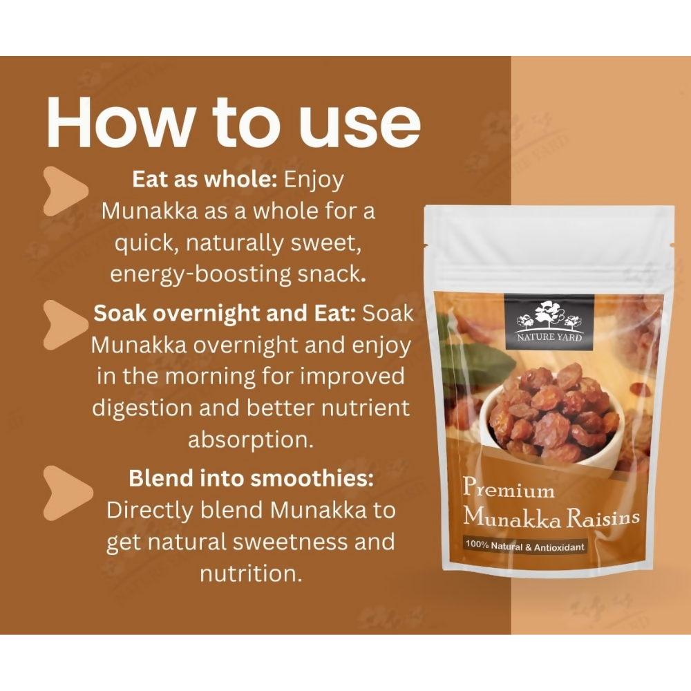 Nature Yard Premium Munakka Dry Fruits (Abjosh) Afghani Munaka Raisins Dried Fruit Nature Yard