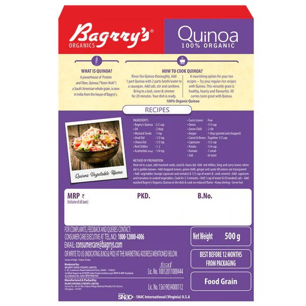 Bagrry's Organic Quinoa Bagrry's