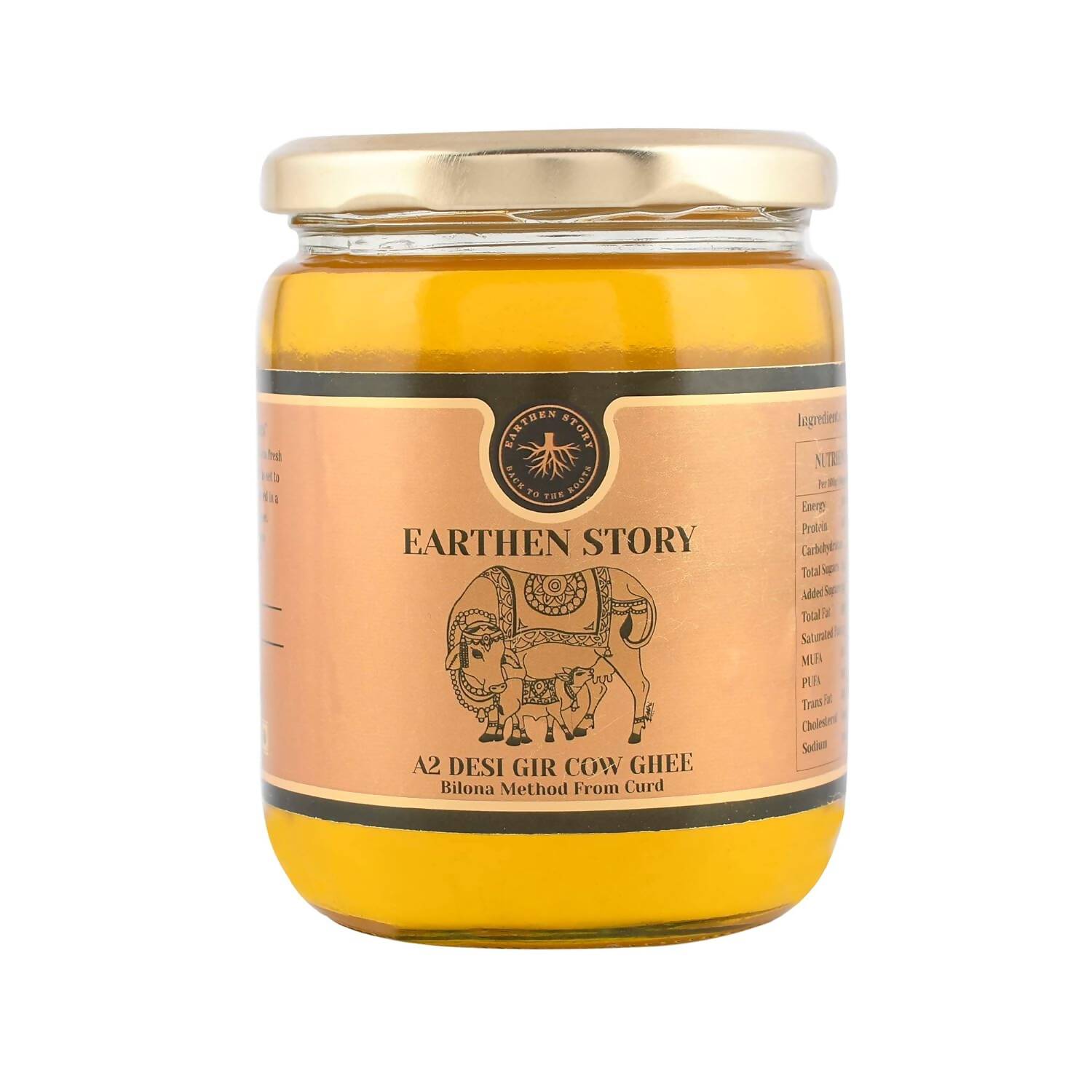 Earthen Story A2 Desi Gir Cow Ghee | Pure A2 Cow Ghee | Natural & Premium Gir Cow Ghee Earthen Story