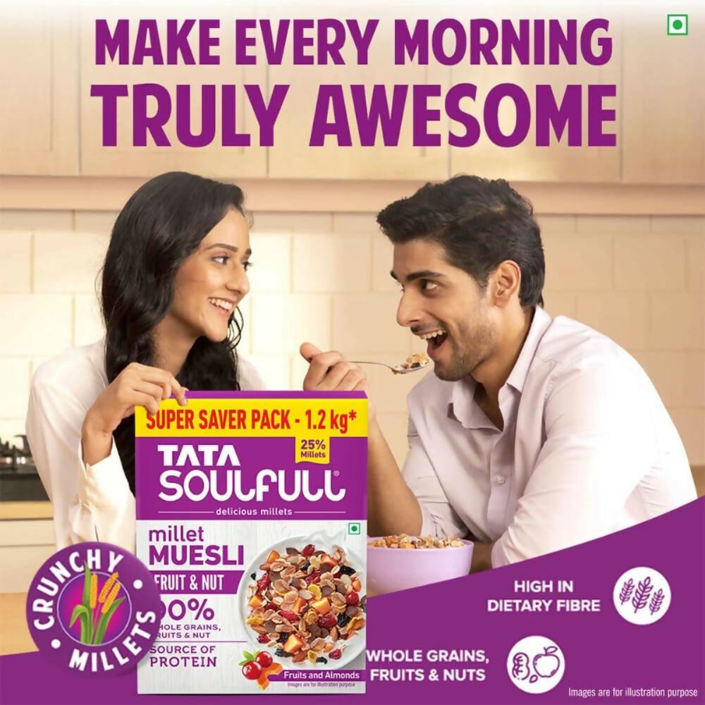 Tata Soulfull Millet Muesli Breakfast Cereals (Fruit & Nut) Tata Soulfull