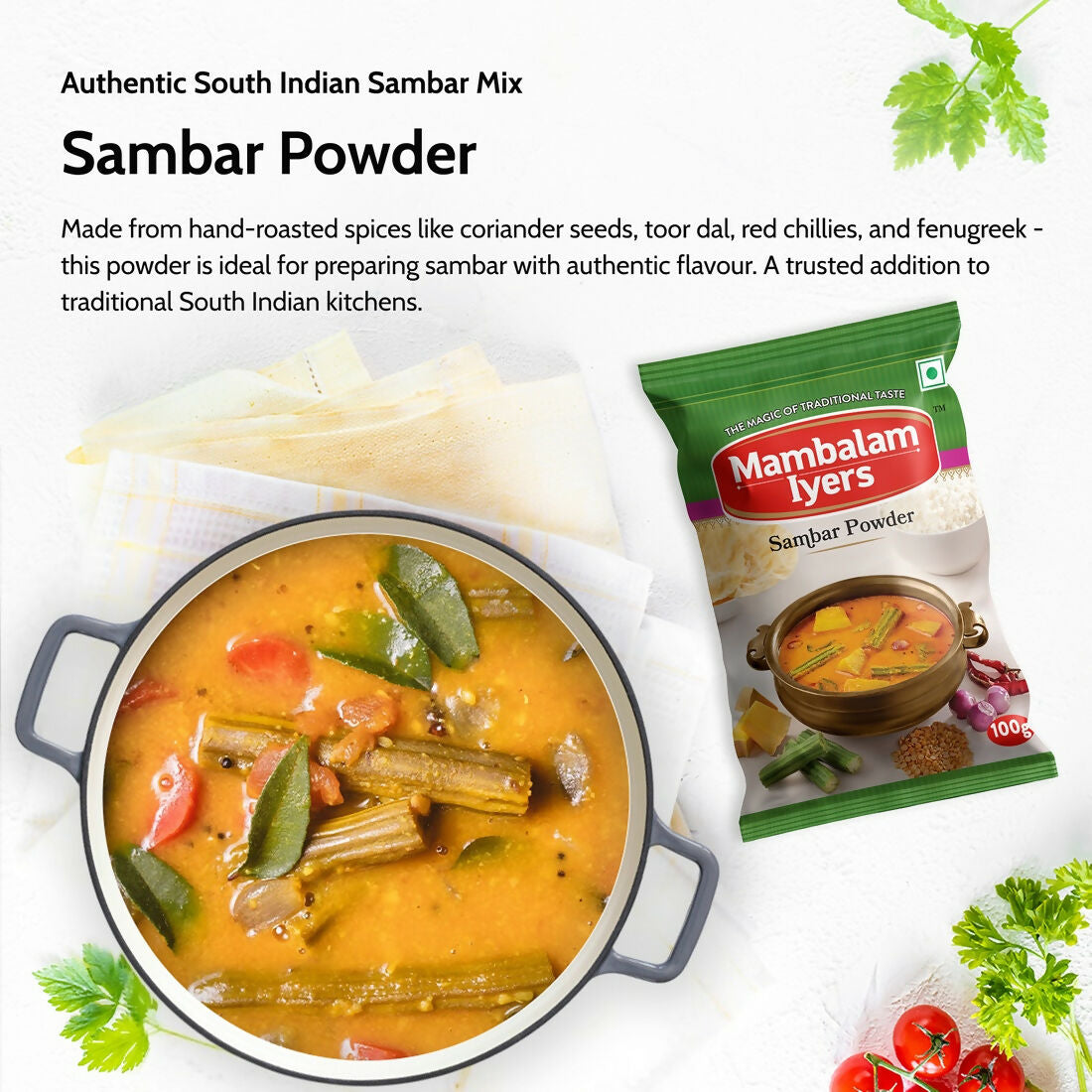 Mambalam Iyers Sambar Powder Mambalam Iyers