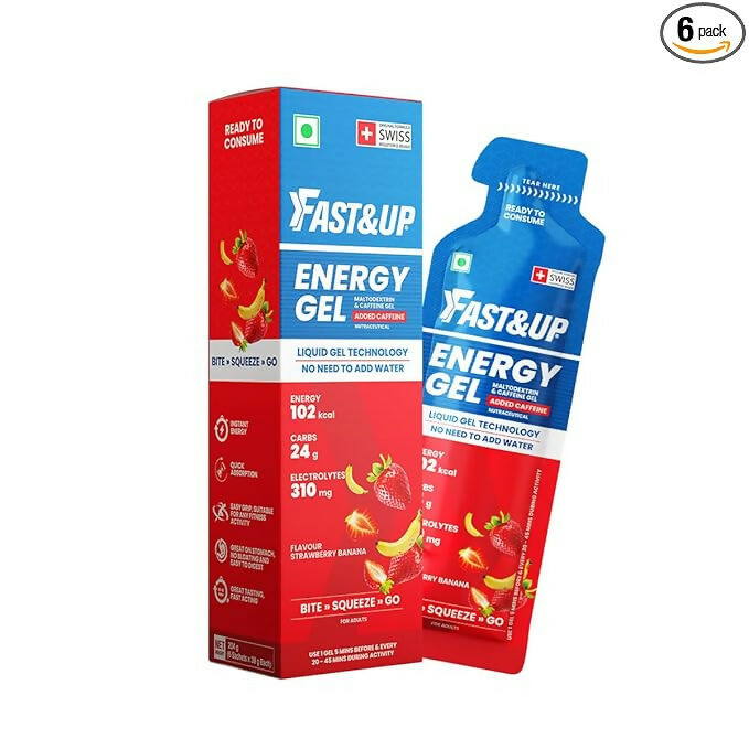 Fast&Up Energy Gel-Strawberry Banana Flavour - Safuron
