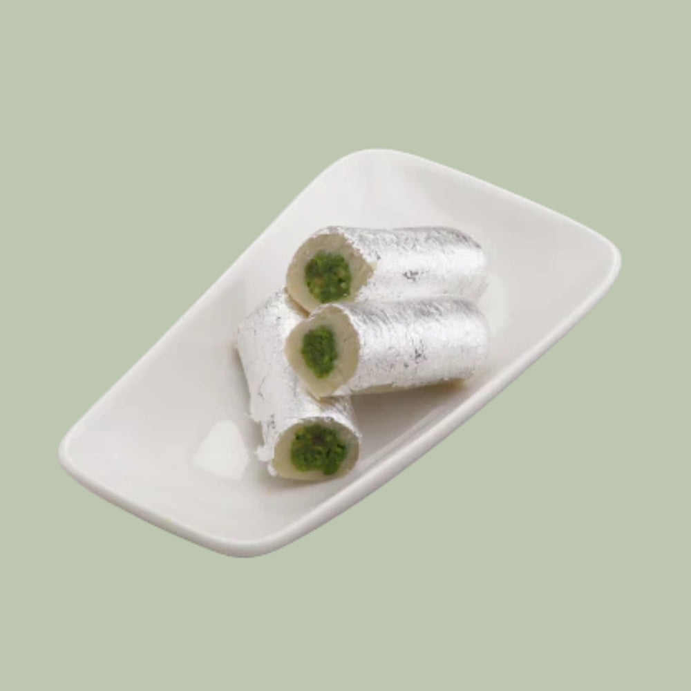 Agra Sweets Banjara Kaju Pista Roll - Dista