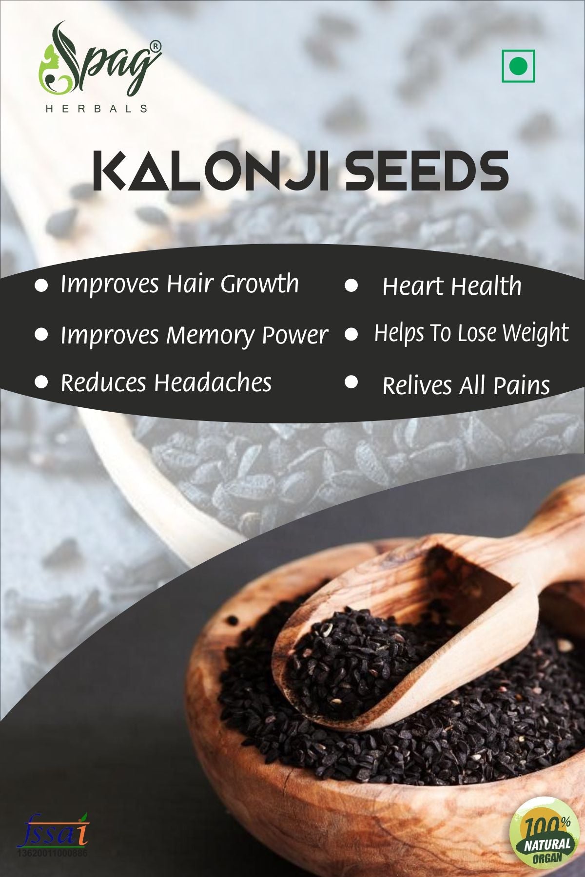 Spag Herbals Kalonji Seeds Spag Herbals