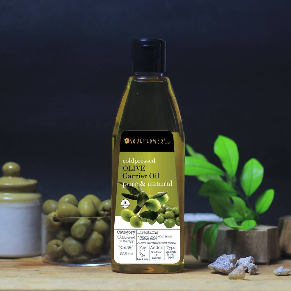 Soulflower Pure & Natural Coldpressed Olive Carrier Oil Soulflower