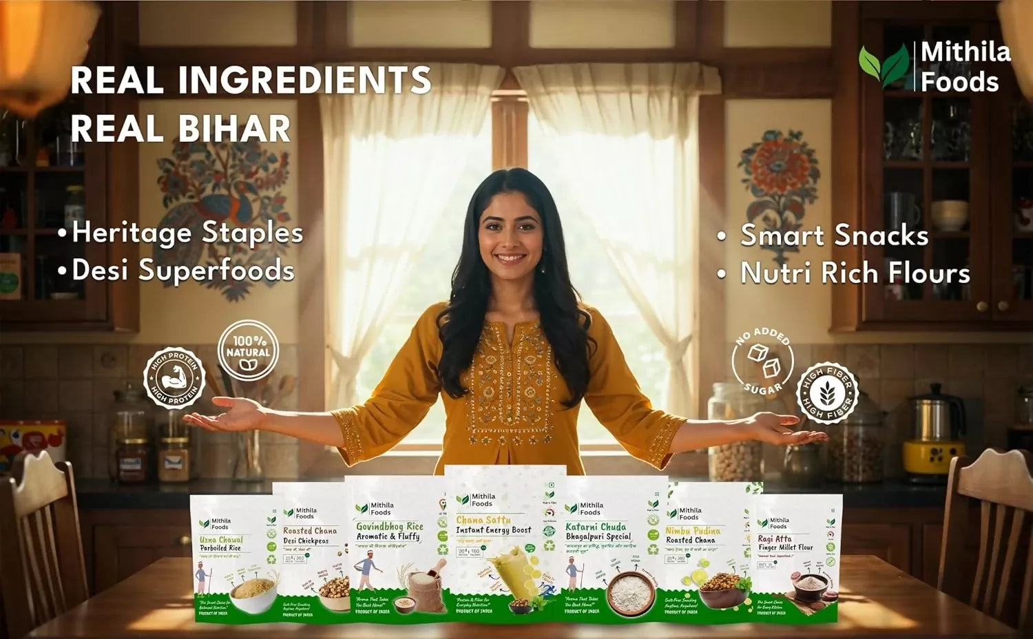 Mithila Foods Cheese & Cream Roasted Chana Mithila Foods
