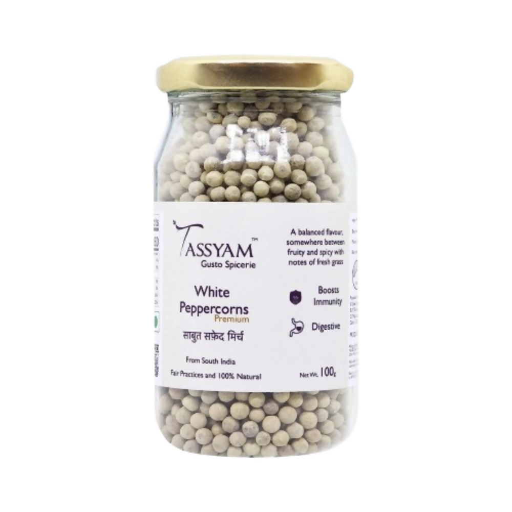 Tassyam Organics White Peppercorns - Safuron