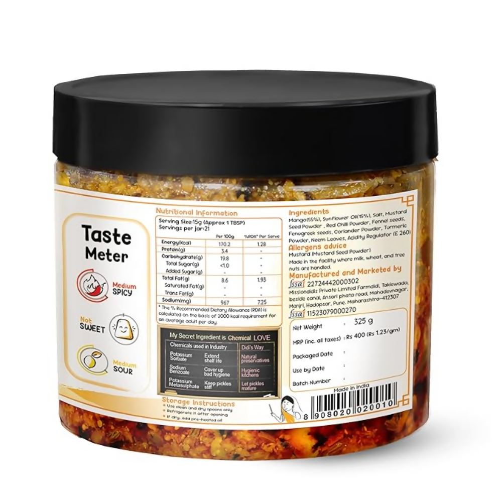 FarmDidi Mango Pickle - Tangy & Salty FarmDidi