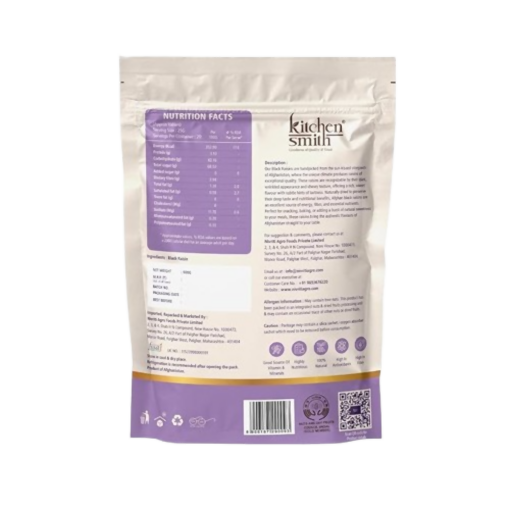 Kitchen Smith Afghani Seedless Black Raisin Kitchen Smith