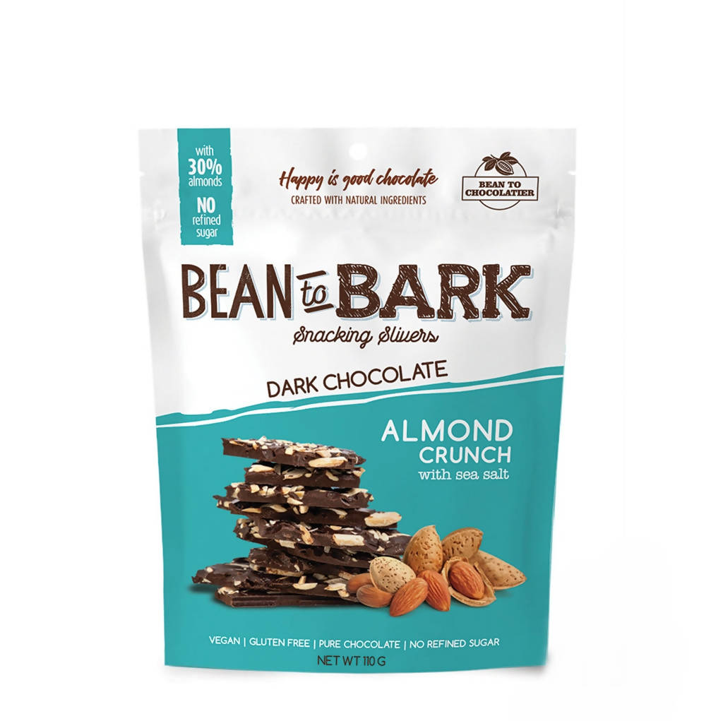 Pink Harvest Bean To Bark Dark Chocolate Almond Crunch - Safuron