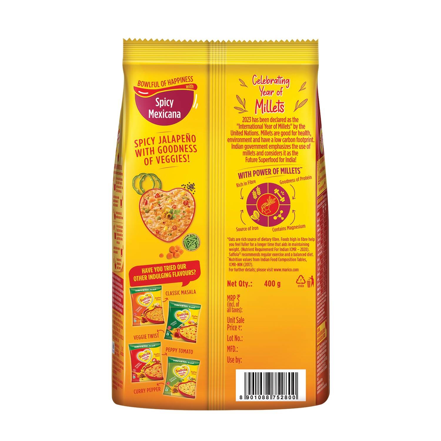 Saffola Spicy Mexican Masala Oats Saffola