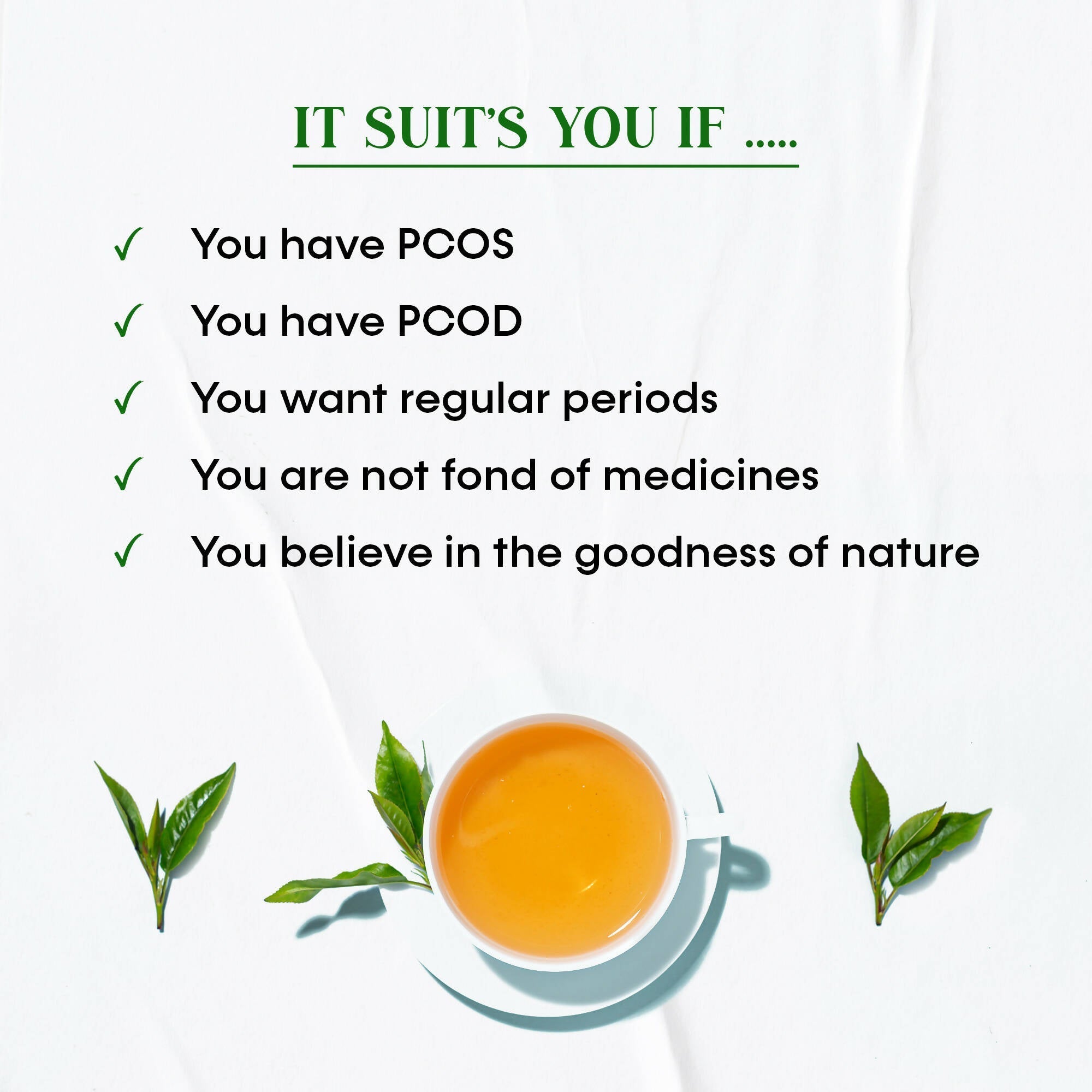 Oraah PCOS PCOD Basil with Black Currant Tea Oraah