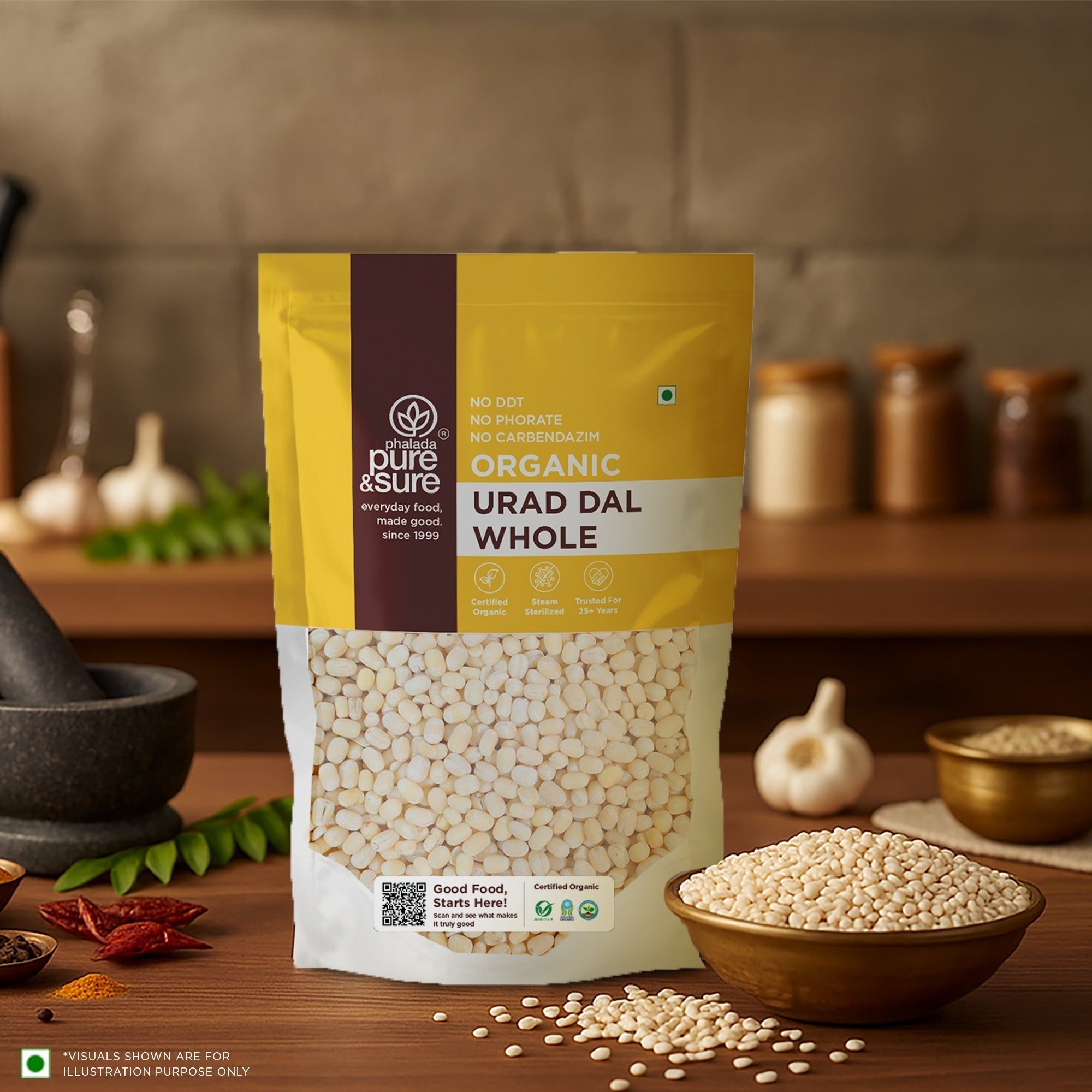 Pure & Sure Organic White Urad Dal Whole Pure & Sure
