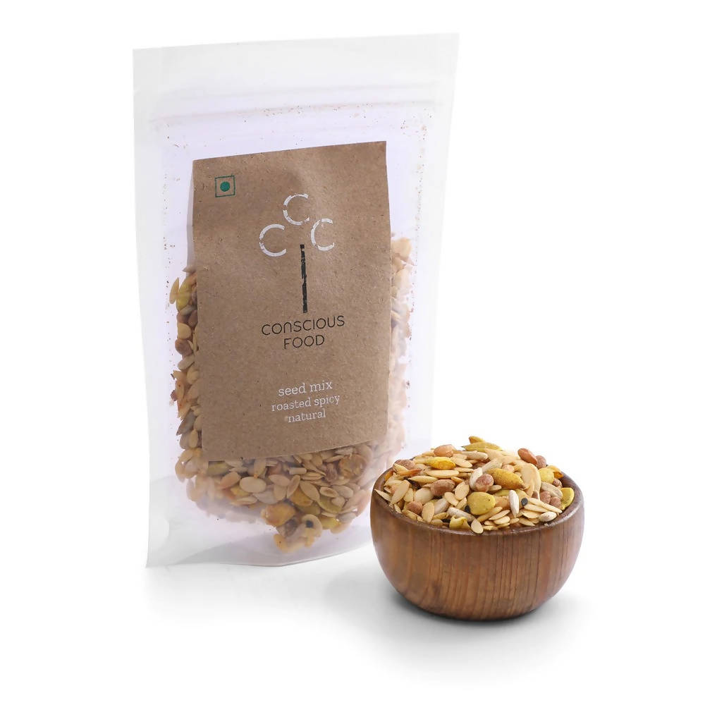Conscious Food Natural Seed Mix Roasted Spicy Conscious Food