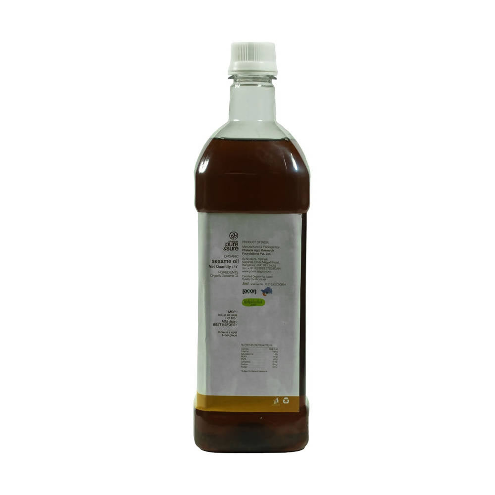 Pure & Sure Organic Cold Pressed Sesame Oil Pure & Sure