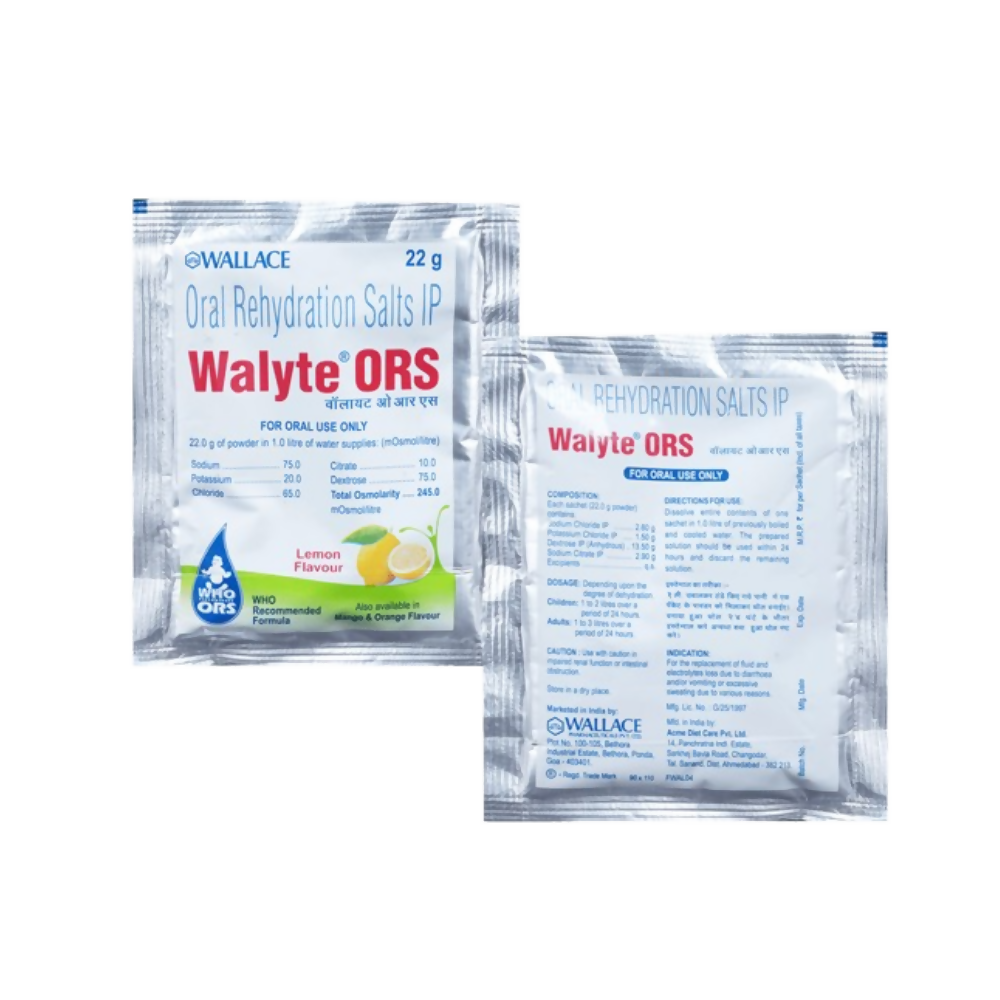 Walyte ORS For Instant Hydration & Electrolyte Balance Generic