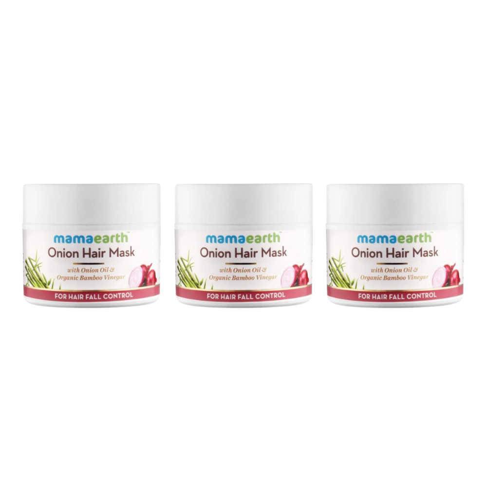 Mamaearth Onion Hair Mask For Hairfall Control - Safuron