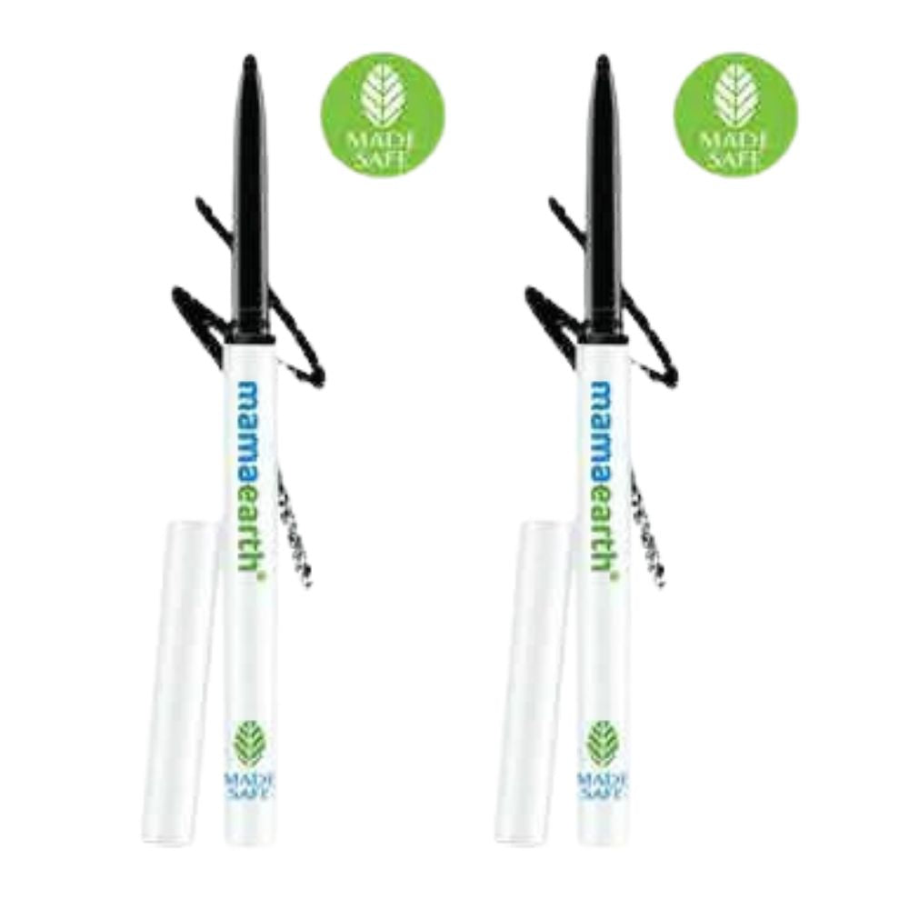 Mamaearth Charcoal Black Long Stay Kajal - Safuron