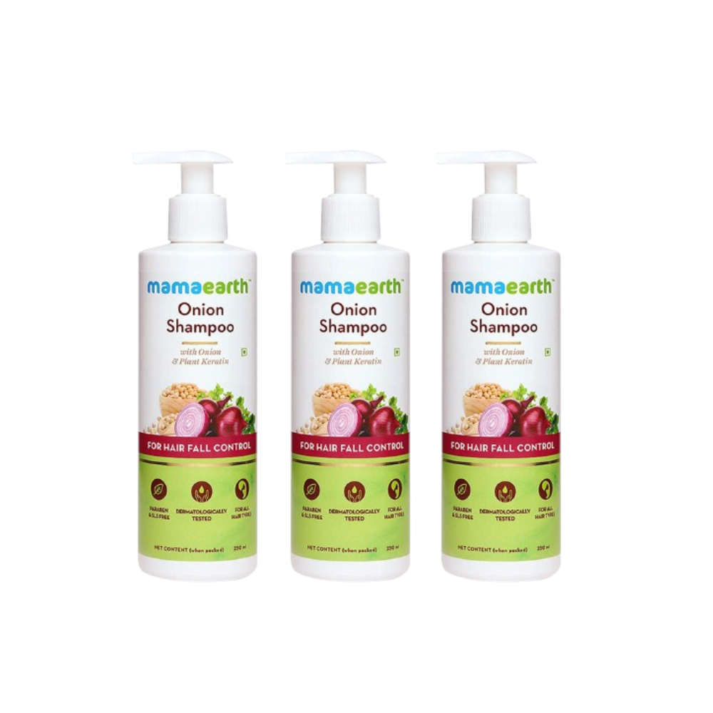 Mamaearth Onion Shampoo For Hair Fall Care - Safuron