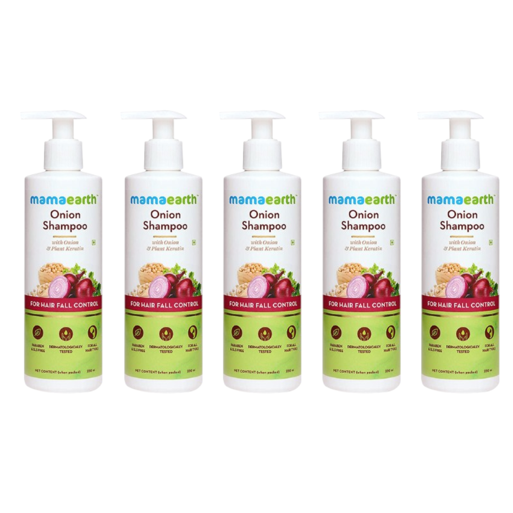 Mamaearth Onion Shampoo For Hair Fall Care - Safuron