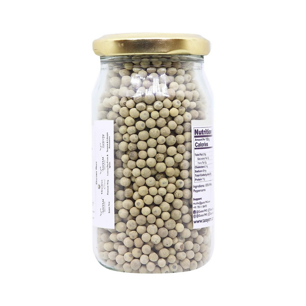 Tassyam Organics White Peppercorns Tassyam Organics