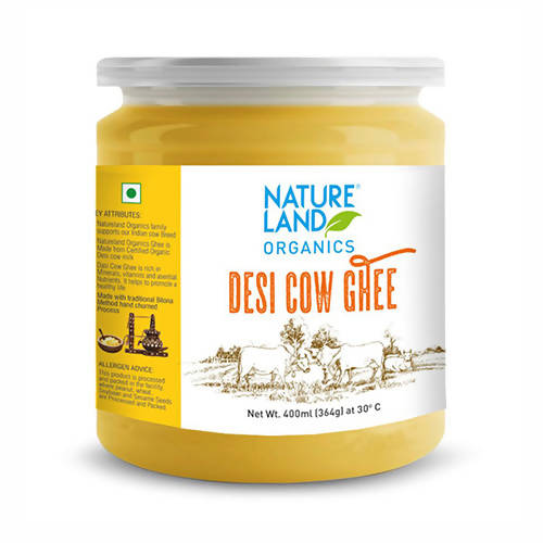 Nature Land Organics Desi Cow Ghee | Natural Desi Cow Ghee | Healthy & Organic Ghee From Cow's Milk Nature Land Organics