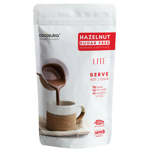 Cocosutra Lite - Hazelnut Sugar Free Drinking Chocolate Mix - Safuron