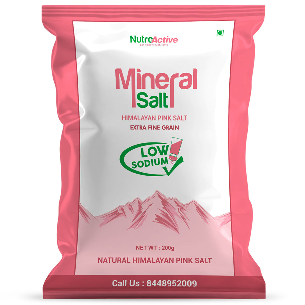 NutroActive Mineral Salt Low Sodium Himalayan Pink Salt - Safuron