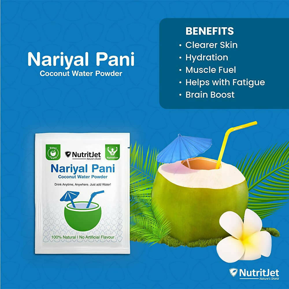 NutritJet Natural Coconut Water Powder Sachets NutritJet
