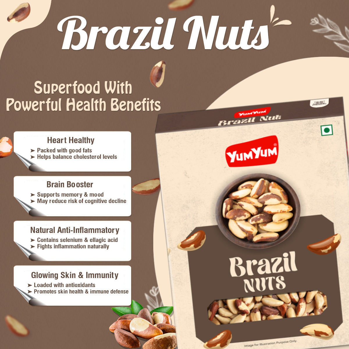 Yum Yum Brazil Nuts Box Yum Yum