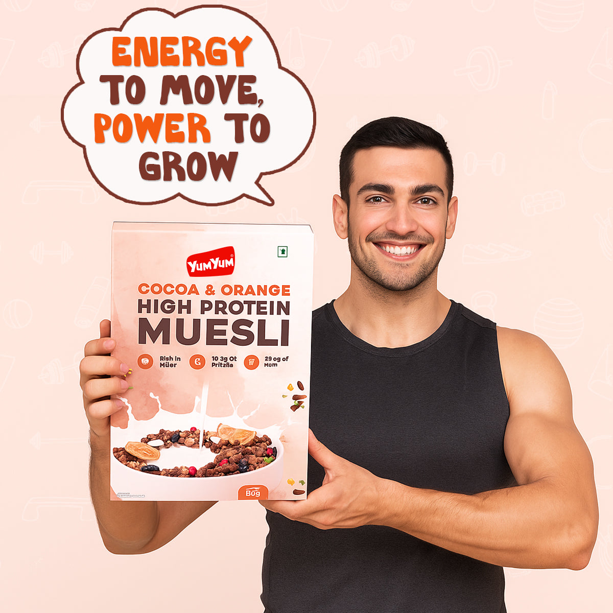 Yum Yum High Protein Muesli Box Yum Yum