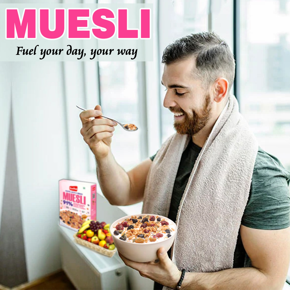 Yum Yum Fruits, Nuts & Seeds Honey Muesli Box Yum Yum