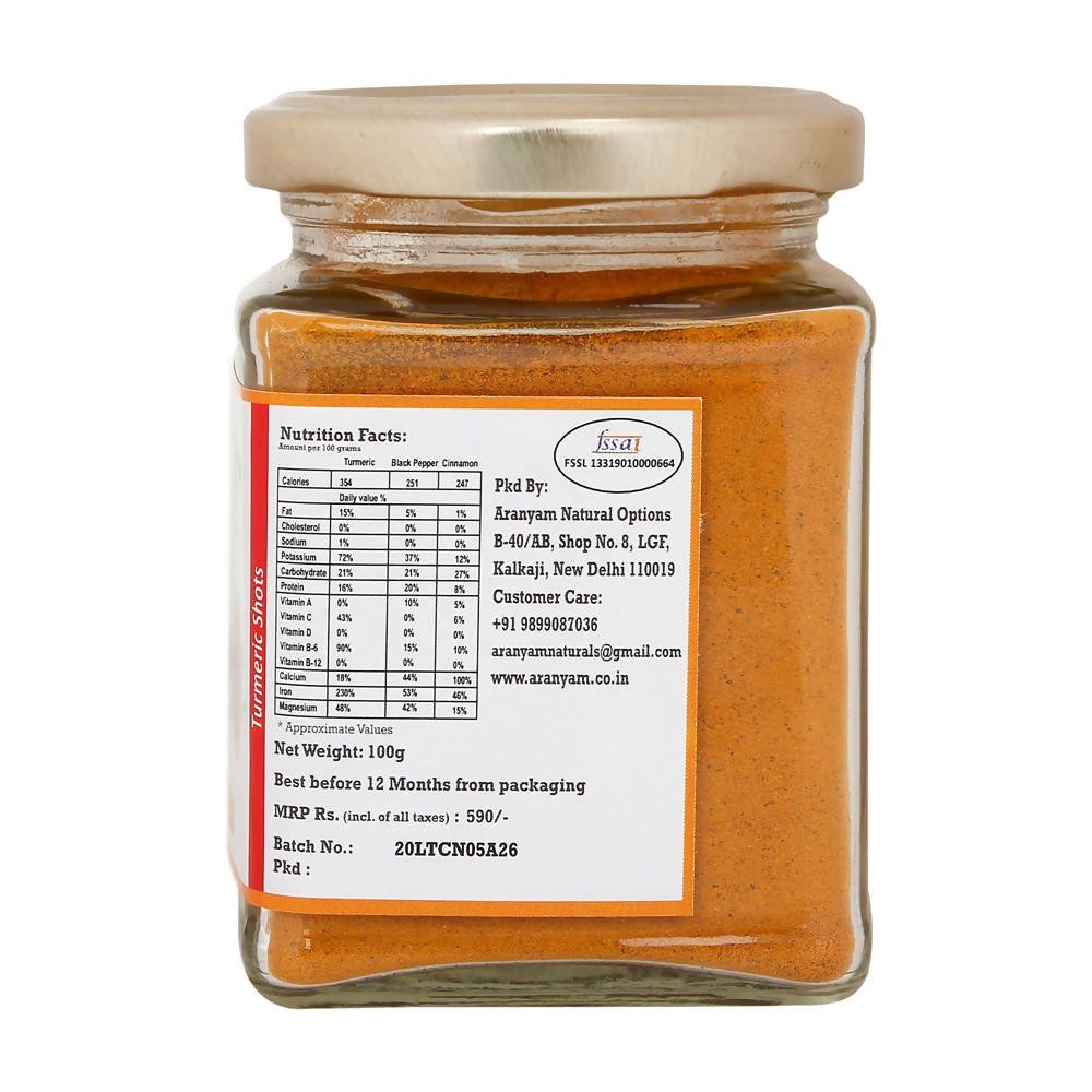 Aranyam Lakadong Turmeric Black Pepper & Cinnamon Aranyam