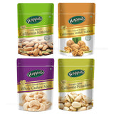 Happilo Premium Dry Fruit Combo (Almond, Cashews, Pistachios & Inshell Walnuts) - Safuron