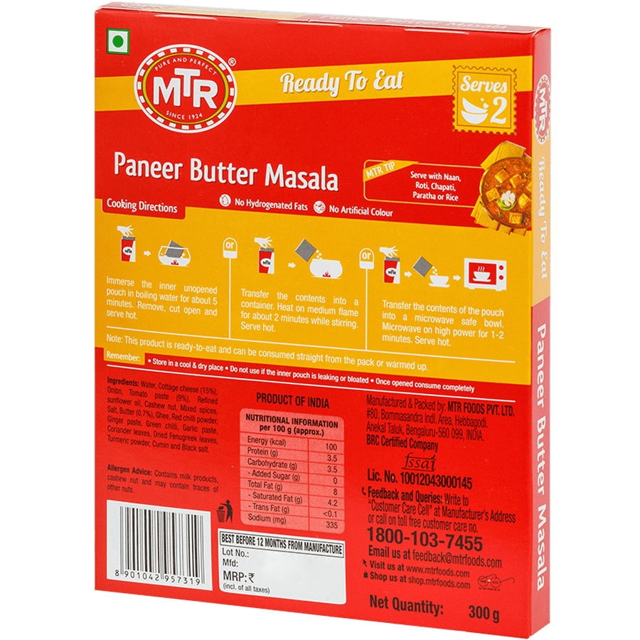 MTR Paneer Butter Masala MTR