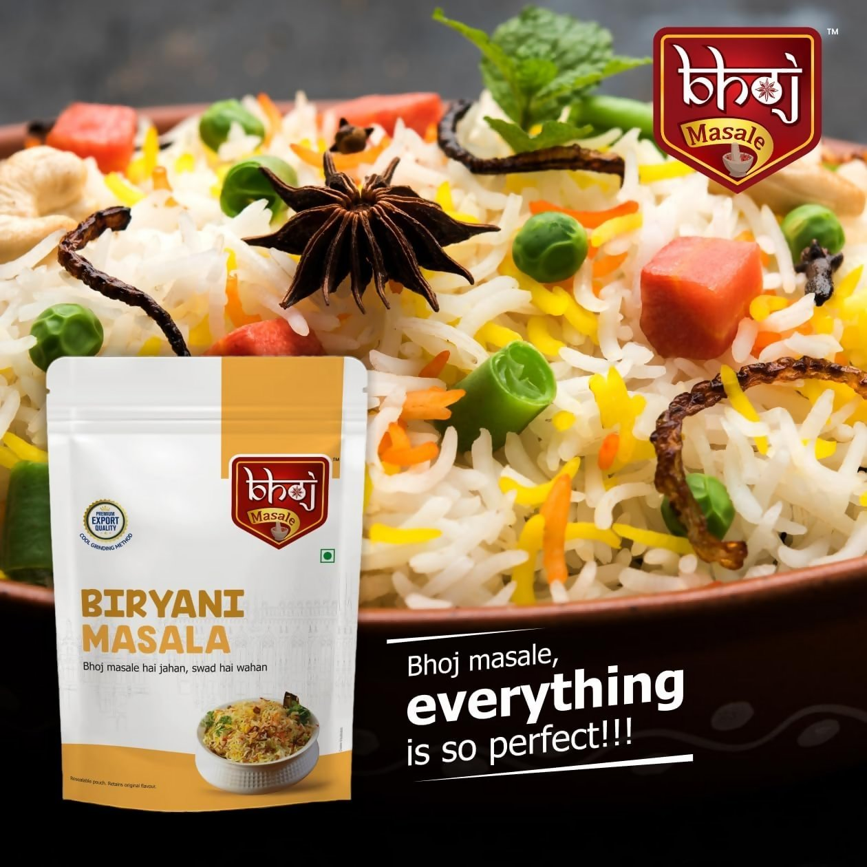 Bhoj Masale Biryani And Pav Bhaji Masala Powder Bhoj Masale