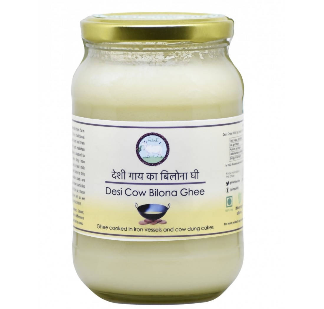 Prakriti Desi Cow Bilona Ghee | Organic Desi Cow Ghee | Pure organic ghee, traditionally-churned, chemical-free, granular ghee, nutritious by nature Prakriti