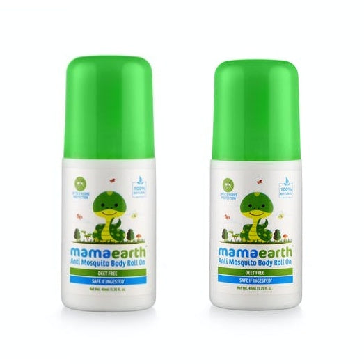 Mamaearth Natural Anti Mosquito Body Roll On For Kids with Citronella Eucalyptus & Lemongrass Oil