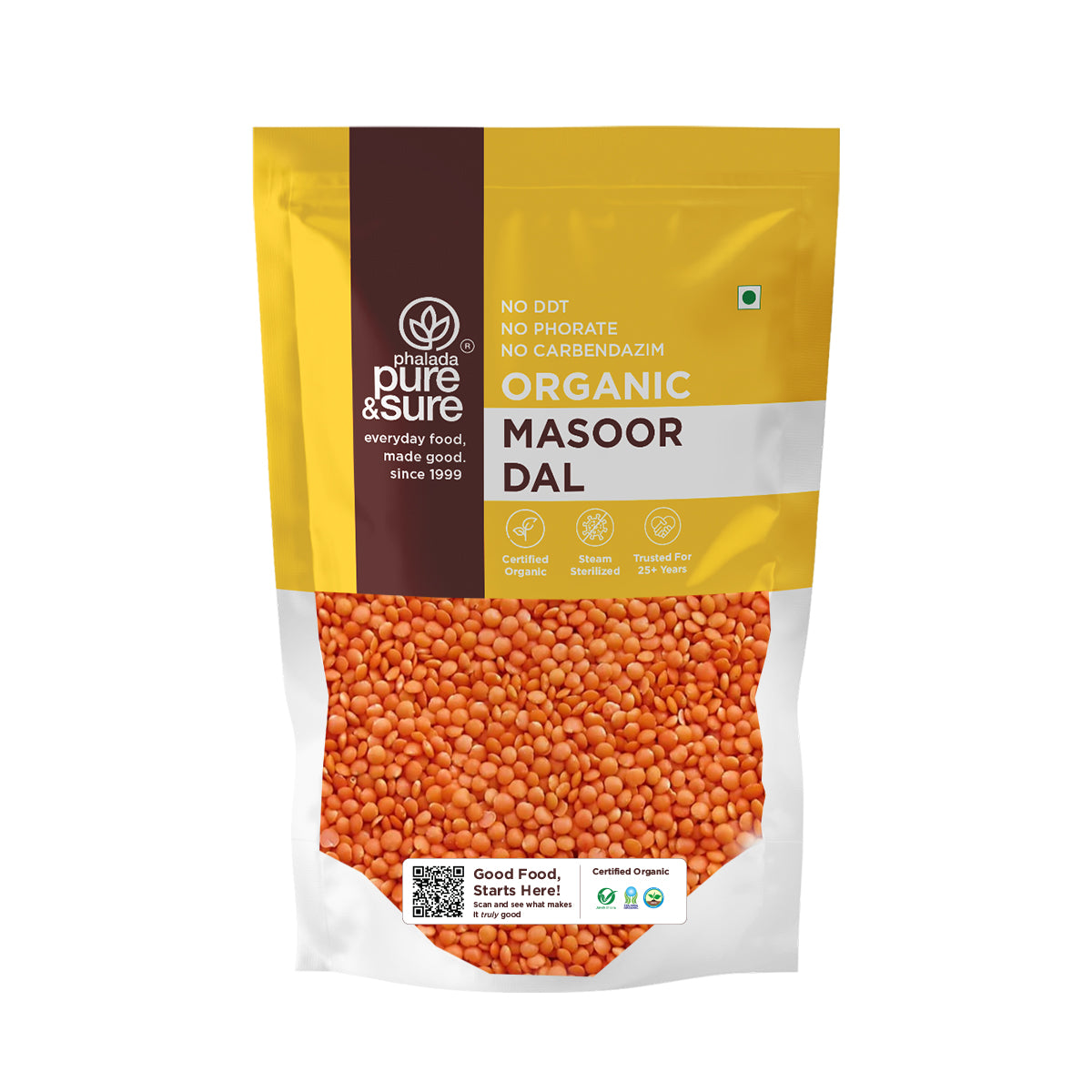 Pure & Sure Organic Masoor Dal - Safuron
