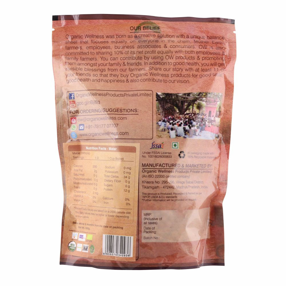 Organic Wellness Matar Whole Organic Wellness