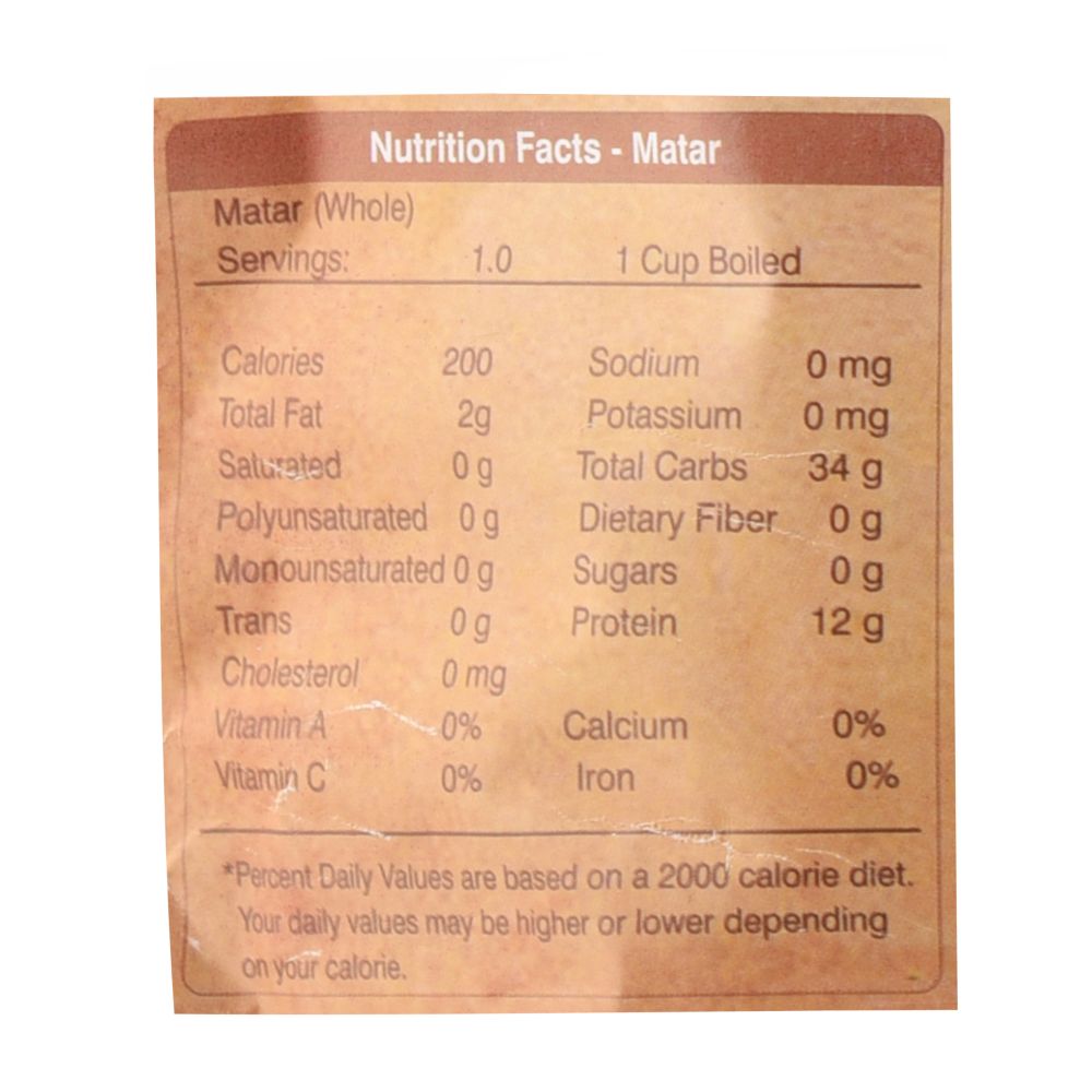 Organic Wellness Matar Whole Organic Wellness