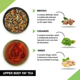 Teacurry Upper Body Fat Burn Tea, 30 Tea Bags (1 Month Pack) - Helps Lose Weight Around Chest, Shoulders, Neck And Arms Fat Teacurry