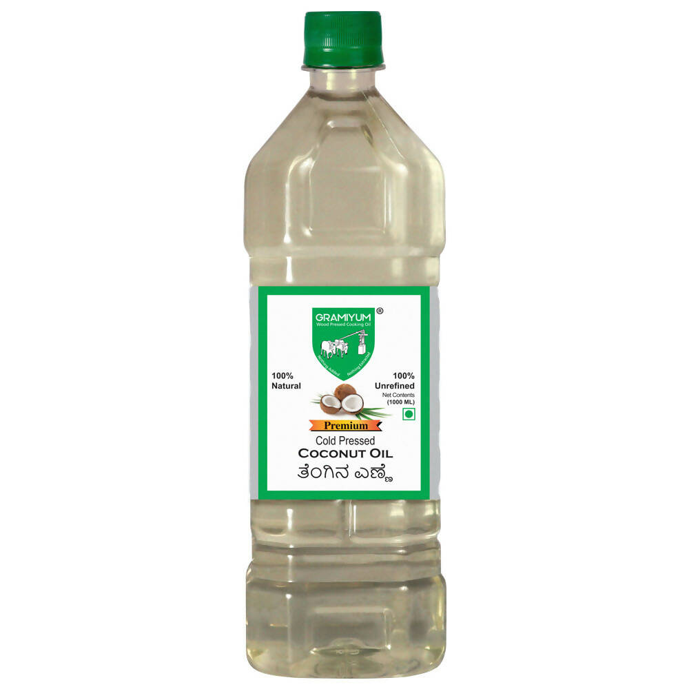 Gramiyum Coconut Oil Cold Pressed/ Nariyal Tel - Safuron