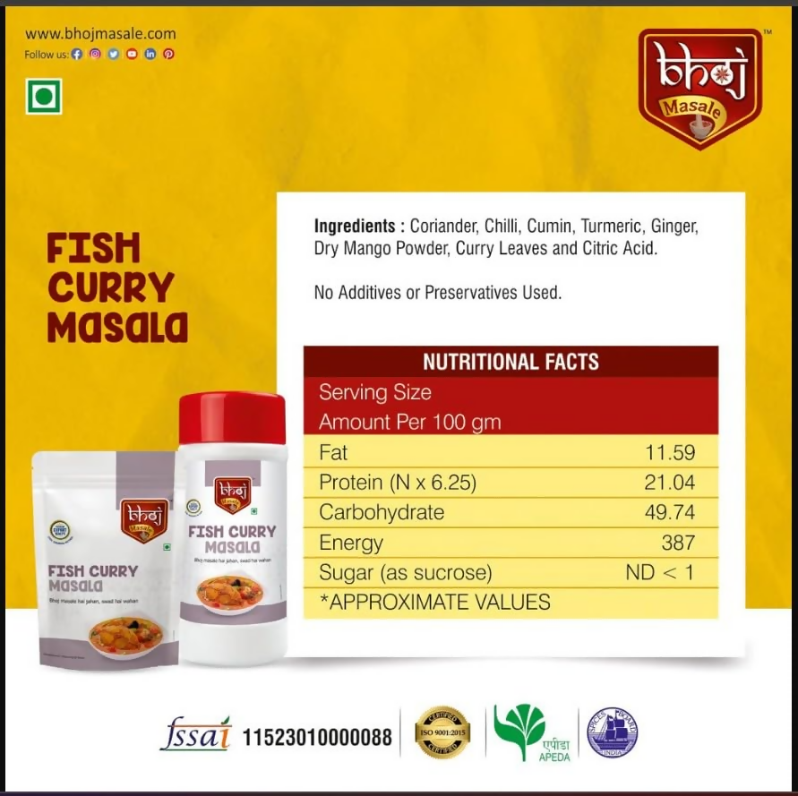 Bhoj Masale Fish Curry Masala Bhoj Masale