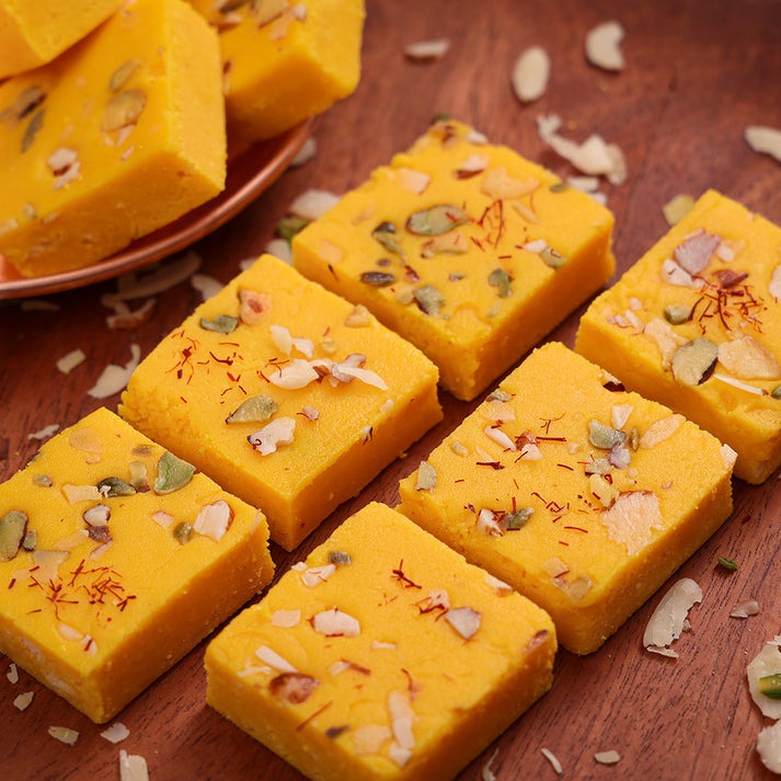 Mithaiwala Kesar Dry Fruit Burfi - Safuron