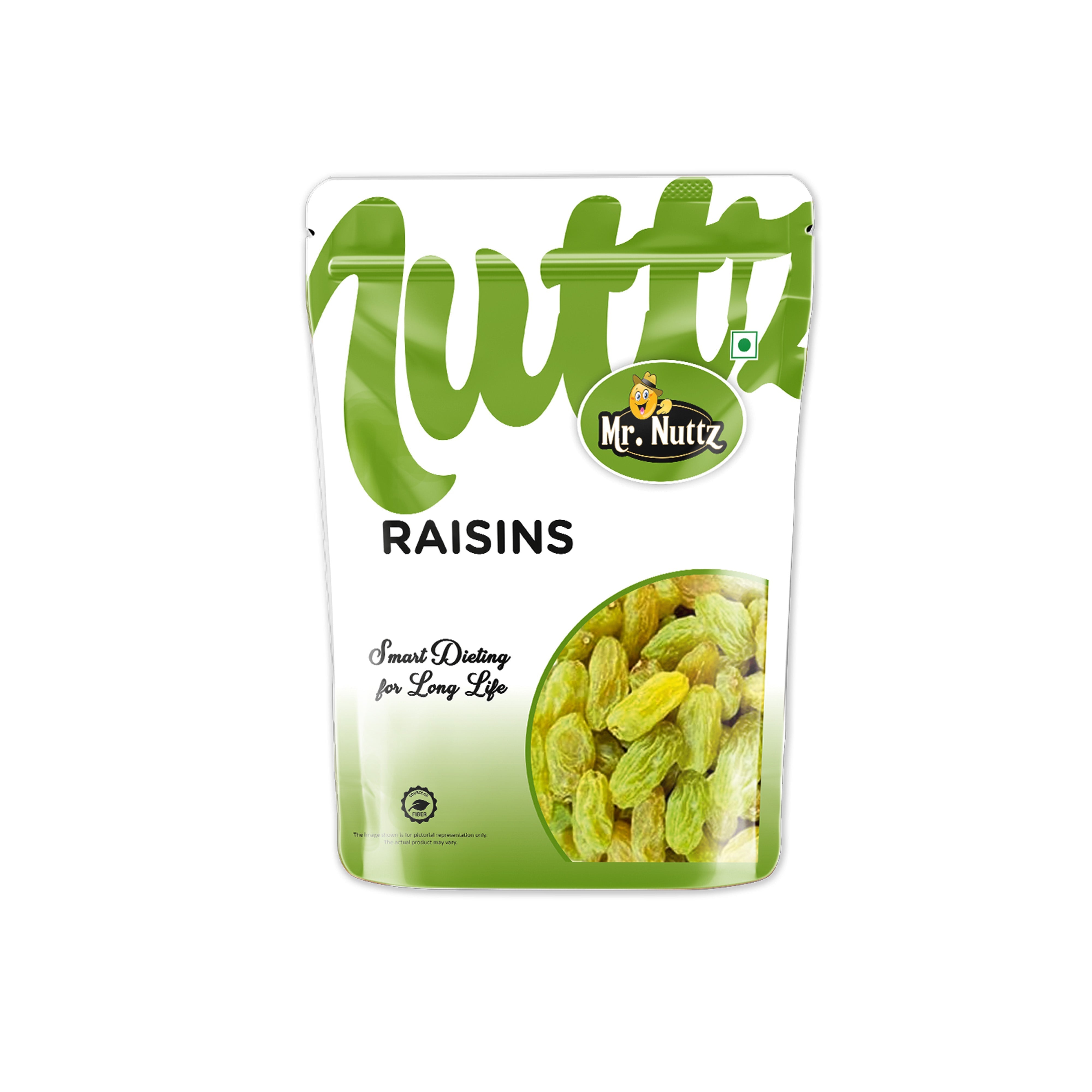 Mr. Nuttz Green Raisins Pouch - Dista